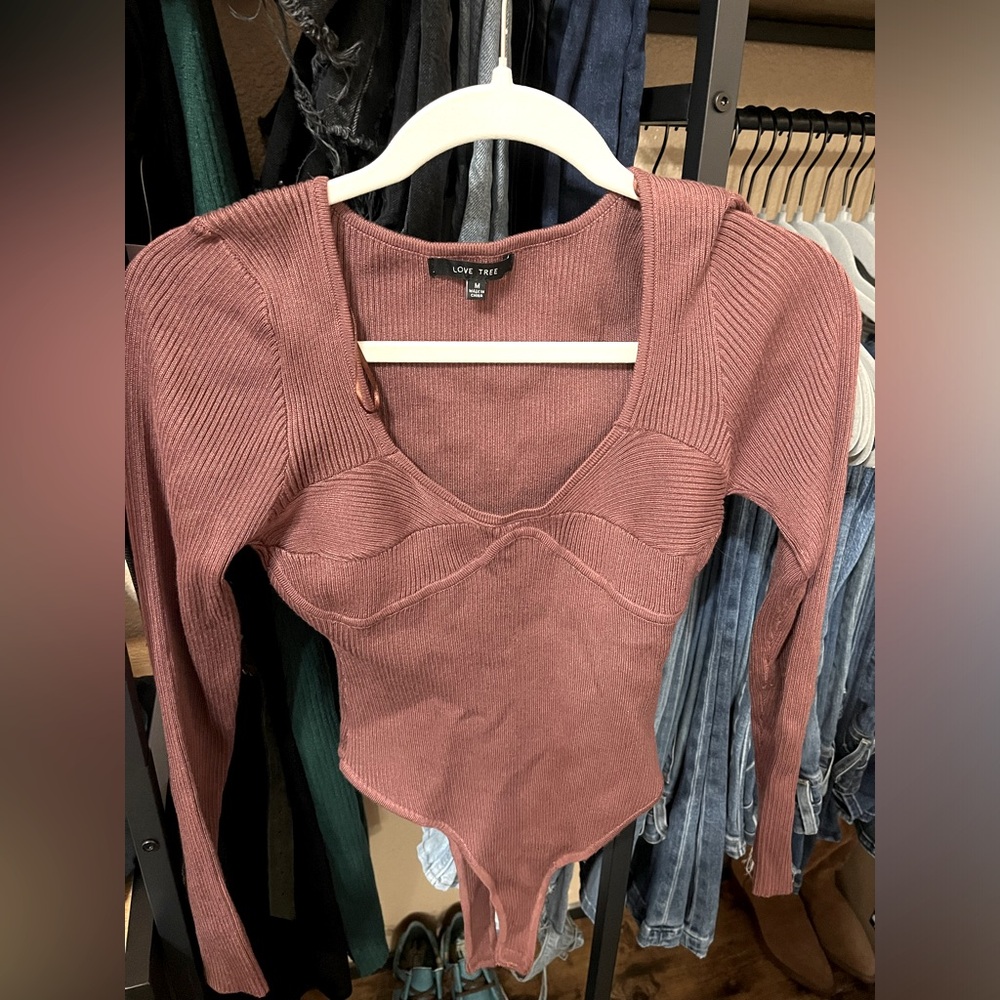 Long sleeve bodysuit. Never worn.